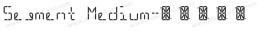 Segment Medium字体转换